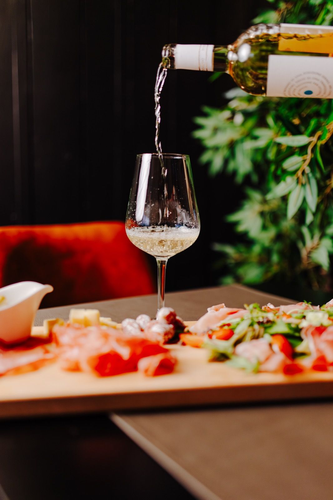 Wijn en antipasti
